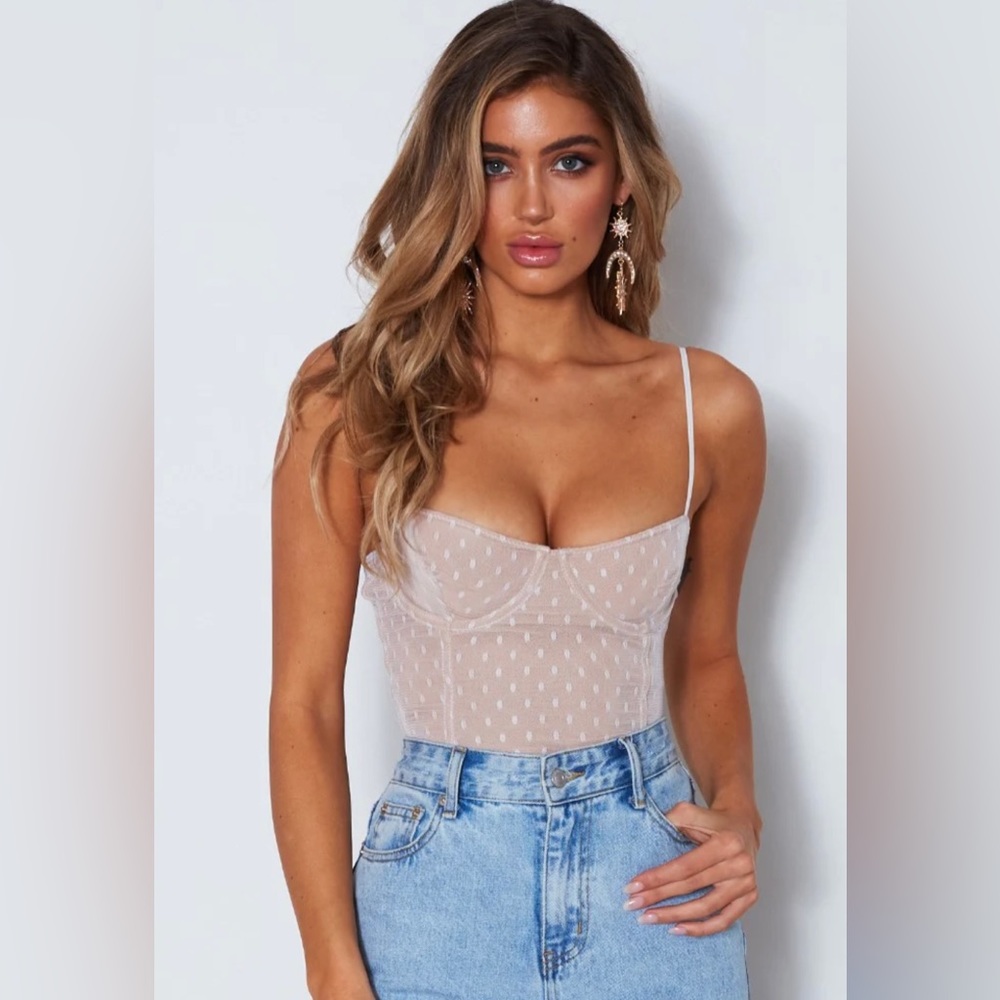 White Fox No Looking Back Bodysuit White